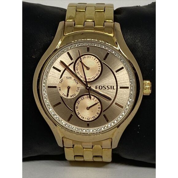 Fossil Daydreamer BQ1581 Women Rose Gold Stainless Steel Analog Dial Watch EY10 - Picture 2 of 12